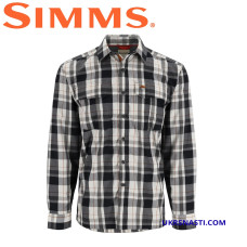 Рубашка Simms ColdWeather Shirt Gunmetal Logan Plaid размер L